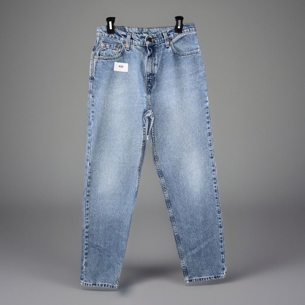Vintage Levis 560 Jeans Made in USA Loose Fit Straight Leg 11 JR M Blue High Ris